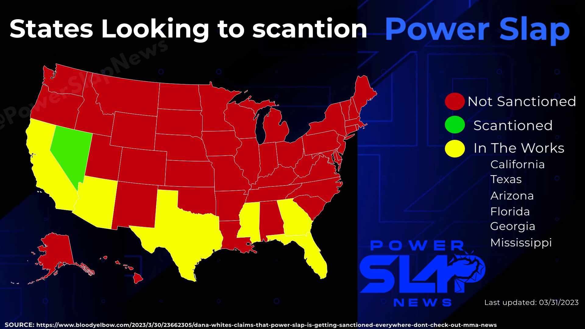 Power Slap is getting sanctioned everywhere."