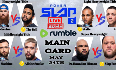 Full Power Slap 2 Fight Card Including Prelims ,Early Prelims + coin toss winners.